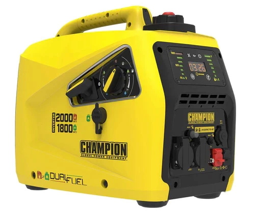 Двопаливний інверторний генератор Champion 2000 82001i-DF-EU